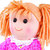 Stoffen pop Becky 38 cm Large
