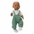 Kledingset Tuinbroek met T-shirt Saliegroen (28-35 cm)