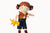 Lappenpop Farm Girl 35 cm