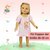 Nachthemd prinses Emily (28-35 cm)