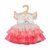 Jurk prinses Emily met kroon en tas (28-35 cm)