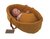 Poppendraagmand Ochre Mousseline (36 cm)