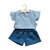 Poppenbroekje en Shirt Sam Icy Jeans (34-cm)