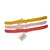 Poppenhaarband Puck mousseline 3 assorti per stuk