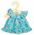 Kledingset 25 cm Blauwe jurk met witte schelpjes Small