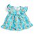 Kledingset 25 cm Blauwe jurk met witte schelpjes Small