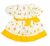 Kledingset 25 cm Patroonjurkje met Gele Rand Small