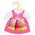 Kledingset 25 cm Roze Jurkje met Pinafore Small