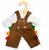 Kledingset 25 cm Bruine Tuinbroek met Shirt Small