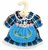 Kledingset 30 cm Checkered Blue Dress Medium