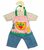 Kledingset 30 cm Geblokte Blouse Tuinier Outfit Medium