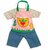 Kledingset 30 cm Geblokte Blouse Tuinier Outfit Medium