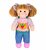 Kledingset 30 cm Geblokte Blouse Tuinier Outfit Medium