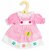 Kledingset 30 cm Roze geblokte Pinafore jurk Medium