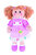 Kledingset 30 cm Roze geblokte Pinafore jurk Medium