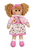 Kledingset 30 cm  Hartjes jurk met roze Cardigan Medium