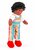 Kledingset 25 cm Gestreepte Tuinbroek met wit T-shirt Small