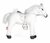Kambaar paard wit met geluidchip (27 cm) XS/ XM/ XL